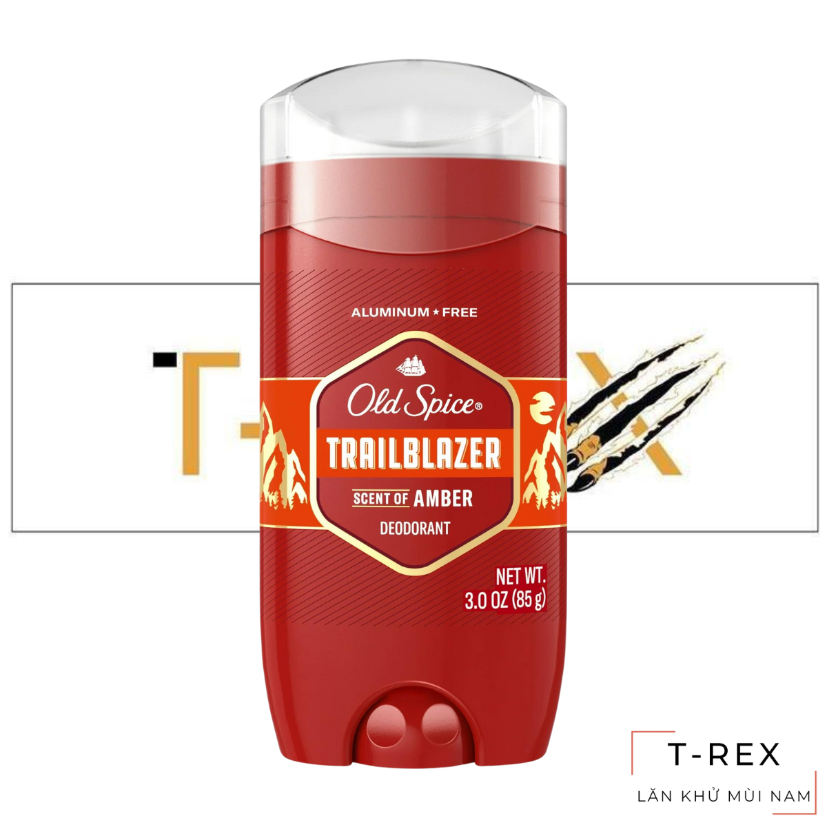 [HCM]Lăn Khử Mùi Old Spice Red Collection Trailblazer Aluminum-Free 85Gr (Sáp Xanh)