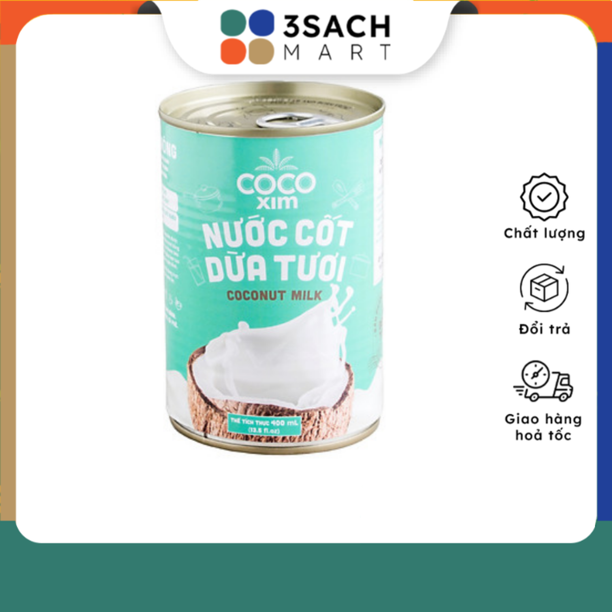 Nước cốt dừa tươi COCOXIM - hộp 400ml