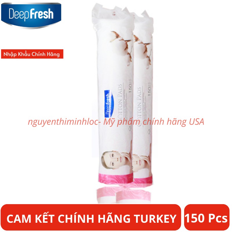Bông tẩy trang deep fresh cotton pads 150 miếng - date 2023