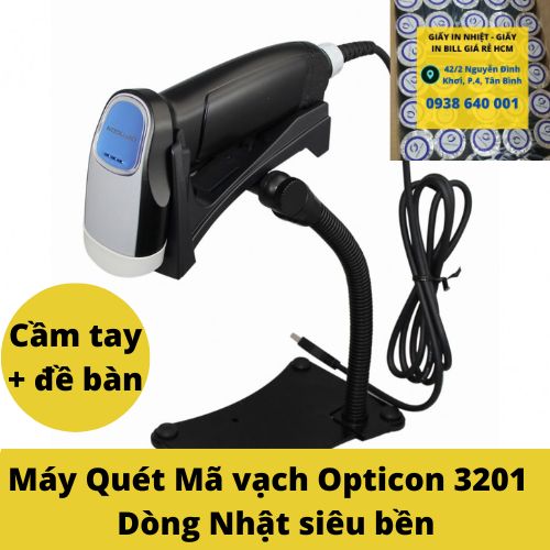 Máy quét mã vạch Opticon OPR 3201 Dòng Nhật Siêu Vềb - Cầm tay và để bàn đều quét nhạy