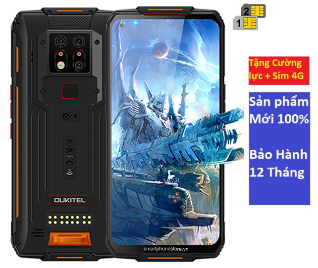 Điện thoại oukitel wp7 chính hãng - dòng máy quân đội siêu bền chống nước, chống va đập, pin khủng