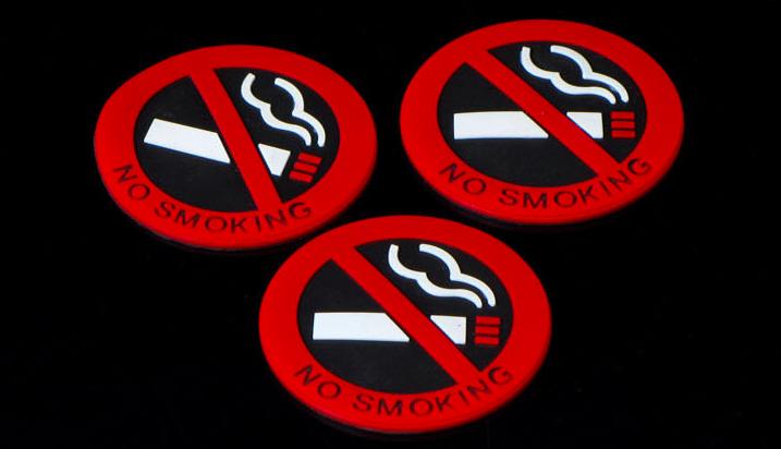 [HCM]Combo 3 Miếng Dán Sticker NoSmoking Bằng Cao Su Xe Hơi/Xe Tải