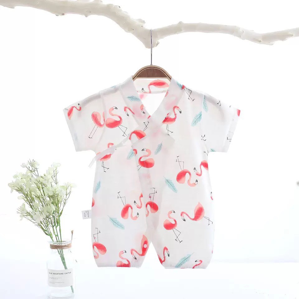 Bộ liền thân cho bé sơ sinh body cotton cho bé