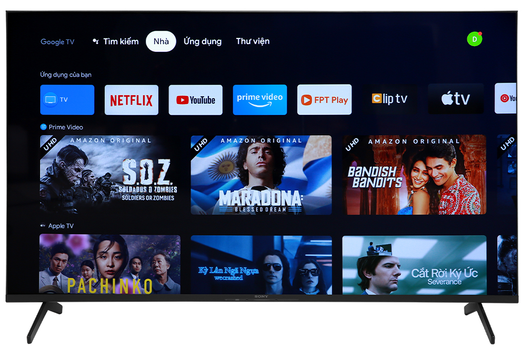 Google tivi sony 4k 55 inch kd-55x80k