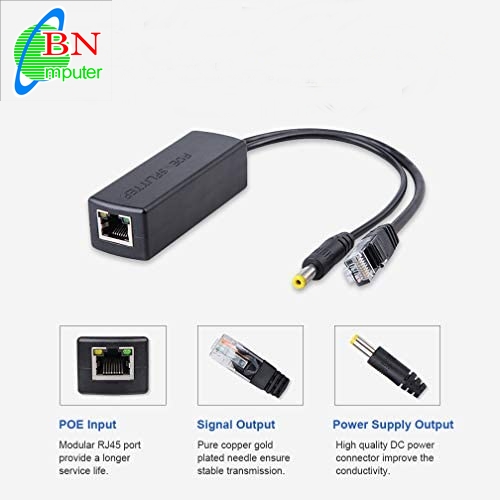 Cáp Chuyển Đổi Nguồn POE Splitter 48V LS-POE-1210EL