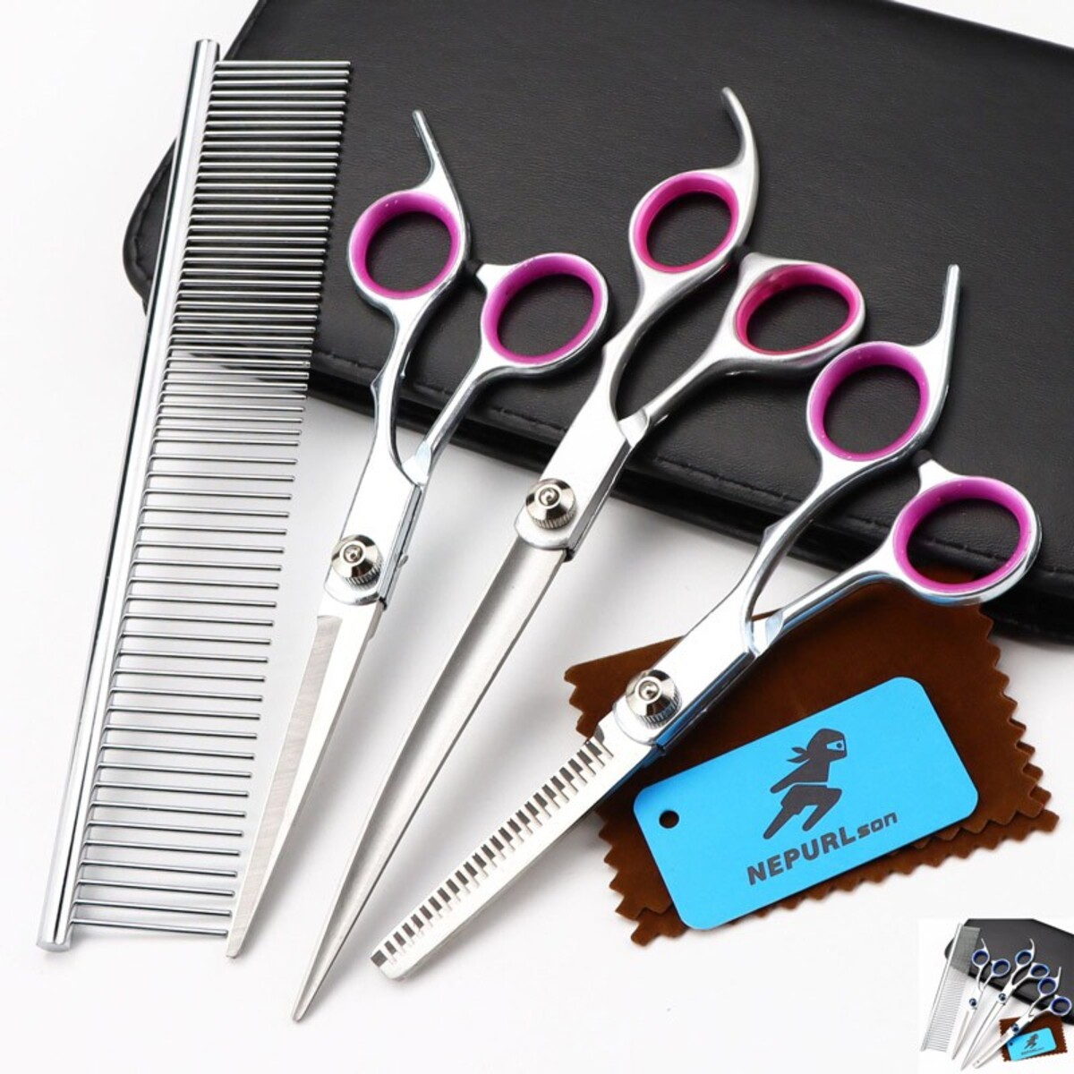 Bộ kéo cắt tỉa lông cho chó mèo dài 7.0 inch