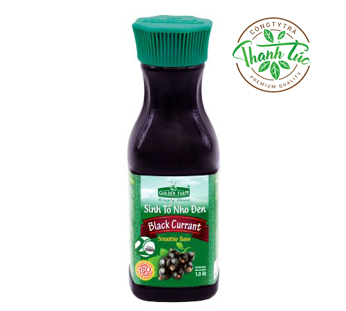 Sinh tố golden farm nho đen chai 1 lít