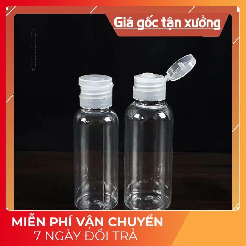 Chai lọ nhựa pet nắp bật chiết mỹ phẩm / chai lọ chiết mỹ phẩm / chai đựng gel dung dịch chất lỏng