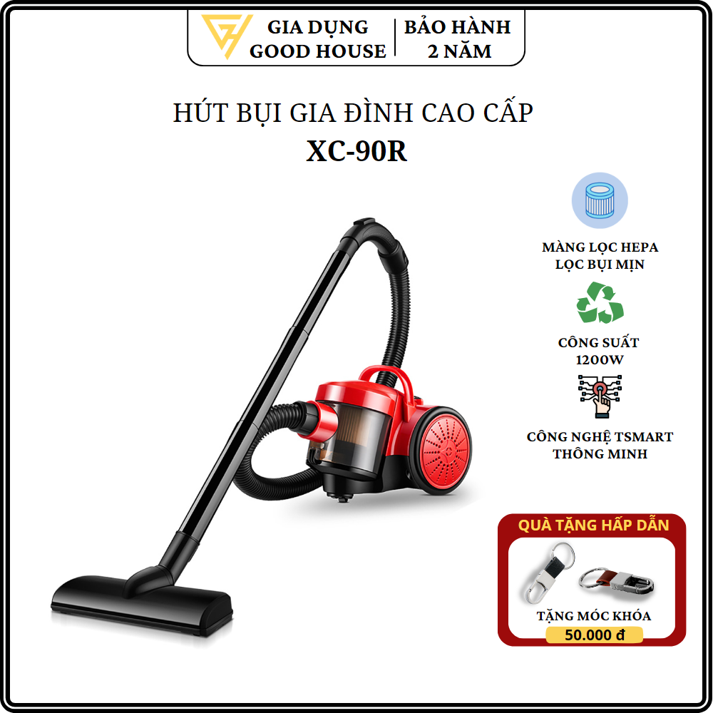 Máy hút bụi cầm tay công suất 1000W, máy hút bụi gia đình đa năng với nhiều đầu hút và phạm vi làm việc rộng giúp bạn tiết kiệm thời gian lau dọn căn nhà. Bảo hành 2 năm, lỗi 1 đổi 1 trong 7 ngày.