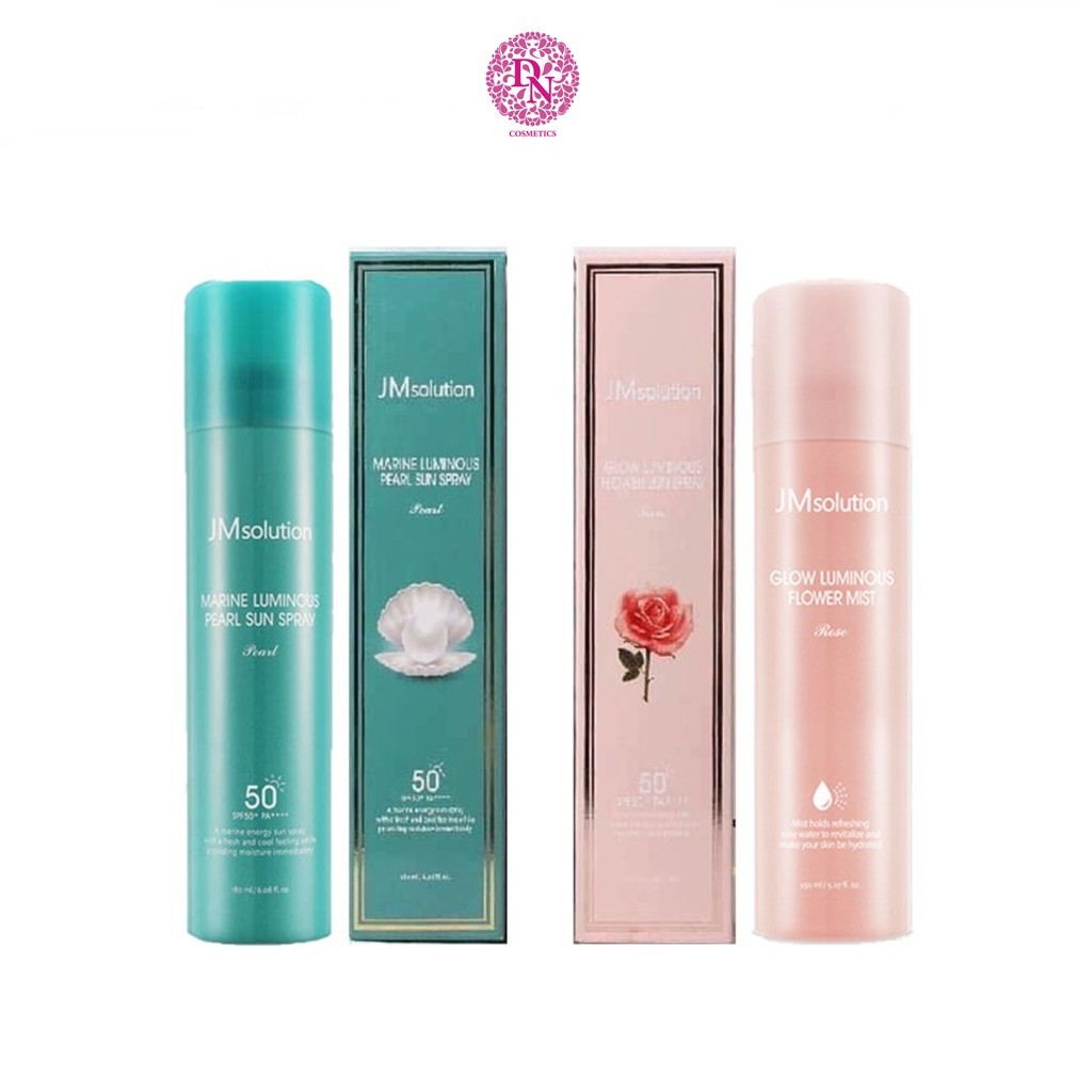 Xịt chống nắng jm solution glow luminous flower sun spray spf50+/pa++++ 180ml
