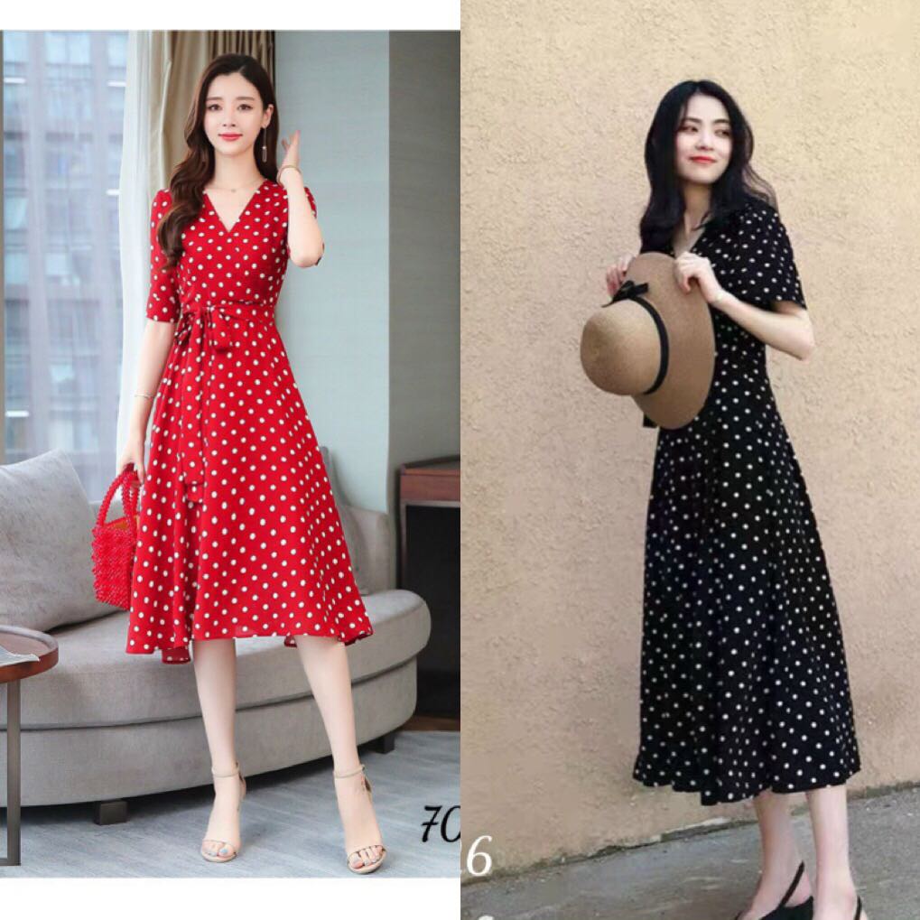 [HCM]ĐẦM XÒE BI DÀI THẮT NƠ SIÊU DỄ THƯƠNG - D01