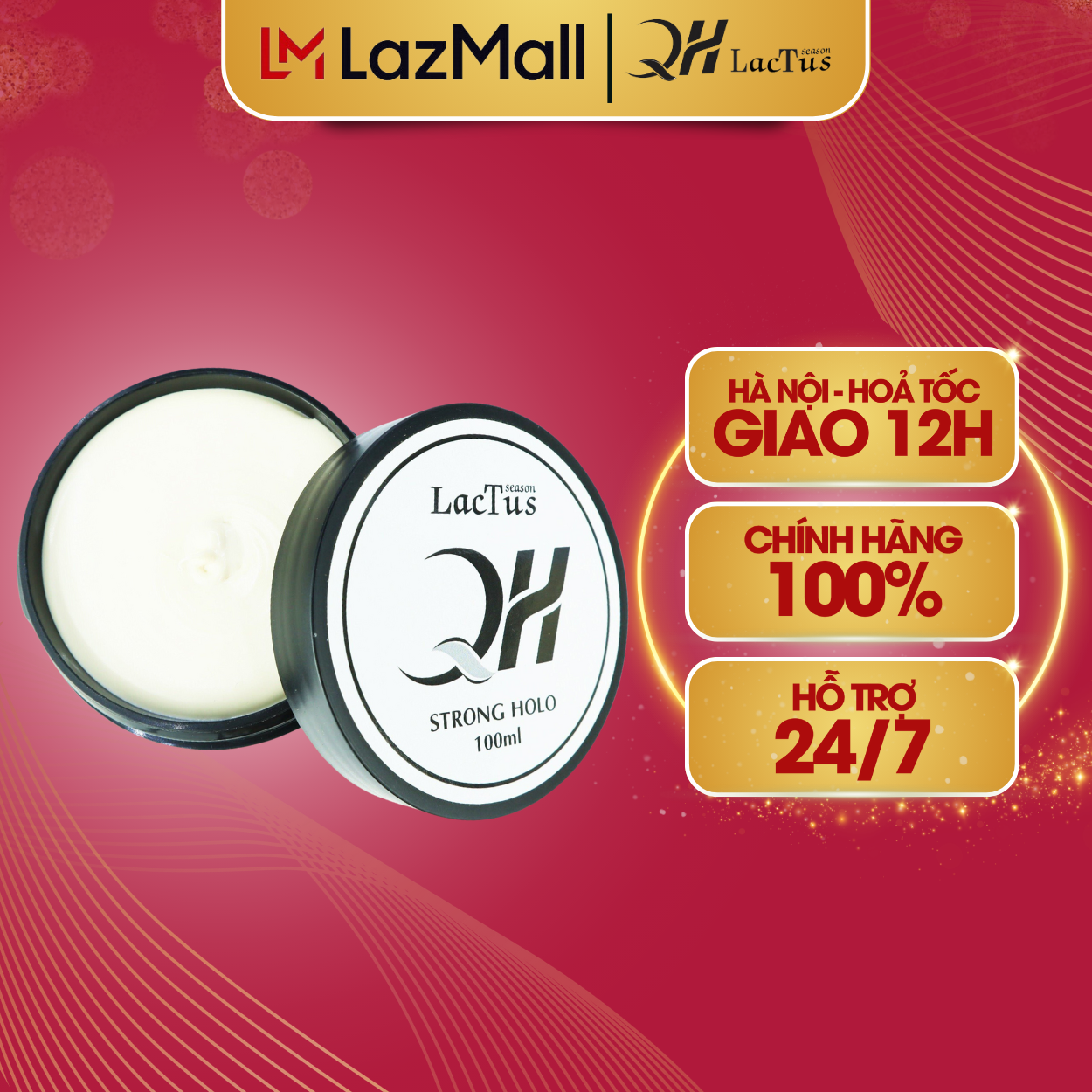 Sáp vuốt tóc nam nữ QH lactus season sáp vuốt tóc mềm gel clay wax nam nữ