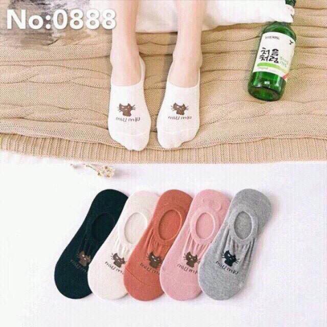 Combo 5 đôi tất hài mèo miumiu