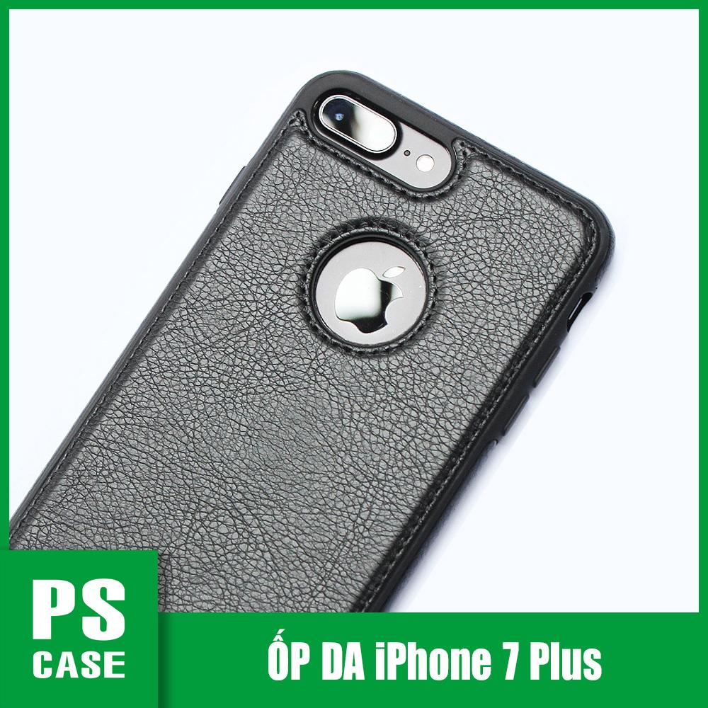 (Màu đen) Ốp lưng da iPhone 7 Plus - IP 7 Plus - PS CASE phân phối