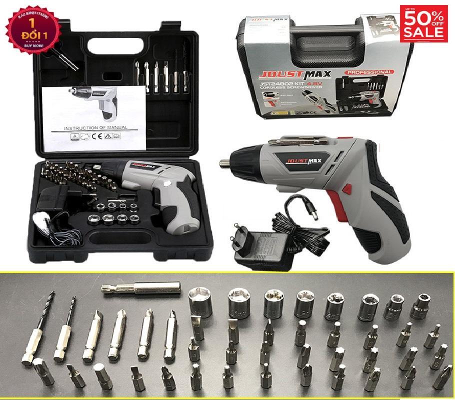 [HCM]Máy khoan Máy bắn vít 2 chiều mini khoan vặn dùng pin nhỏ gọn Bộ máy khoan và vặn ốc vít đa năng có sạc tích điện Joust Max