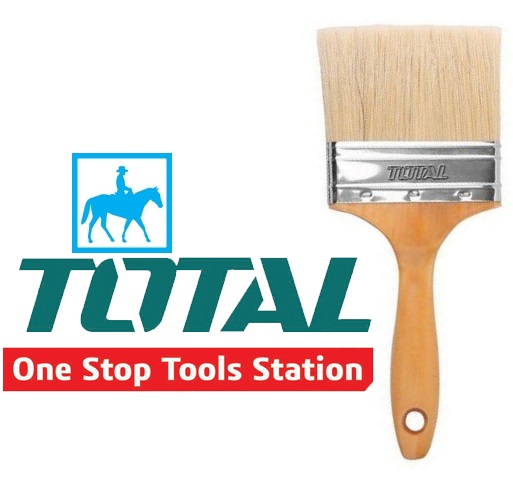 Cọ sơn cán gỗ 100mm 4inch paint brush total chính hãng tht84042