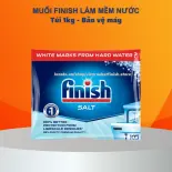 Muối rửa bát Finish 1kg/túi muối làm mềm nước cứng chống vôi cặn dùng cho máy rửa bát máy rửa chén.