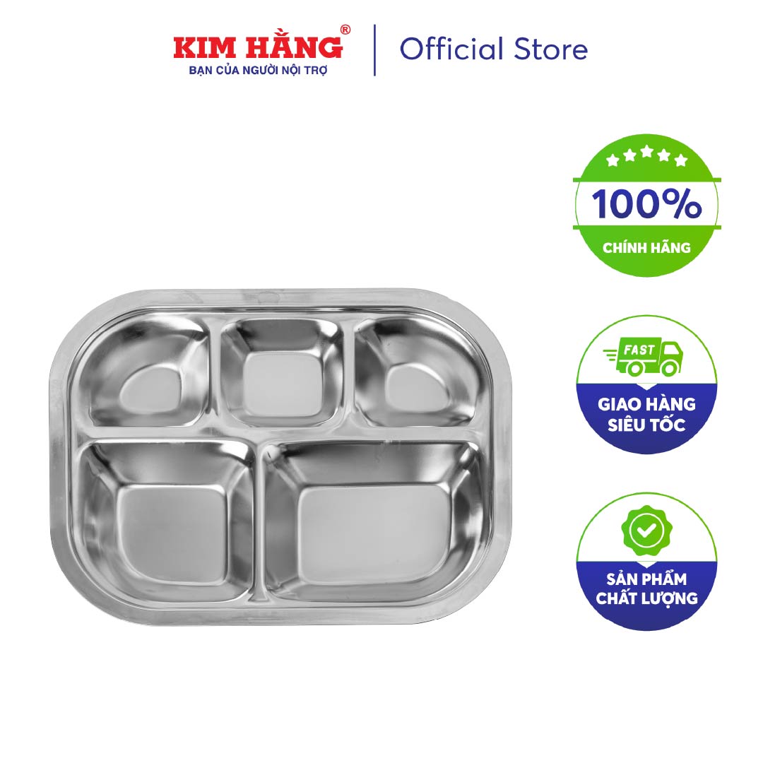 [CHÍNH HÃNG] Khay ăn trẻ em inox 304 Kim Hằng KHG9200