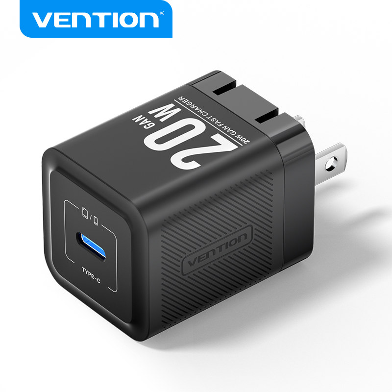Vention Củ Sạc GaN 20W PD - Sạc Nhanh Siêu Tốc Cho iPhone Samsung - Công Nghệ GaN Tiên Tiến - Đầu Cắ