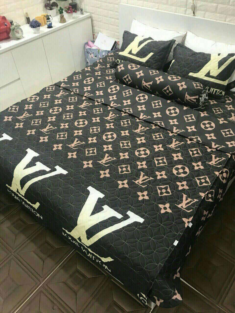 Bộ Chần Phao 5 Món - Bộ ga phủ Poli trần bông freesize 5 món