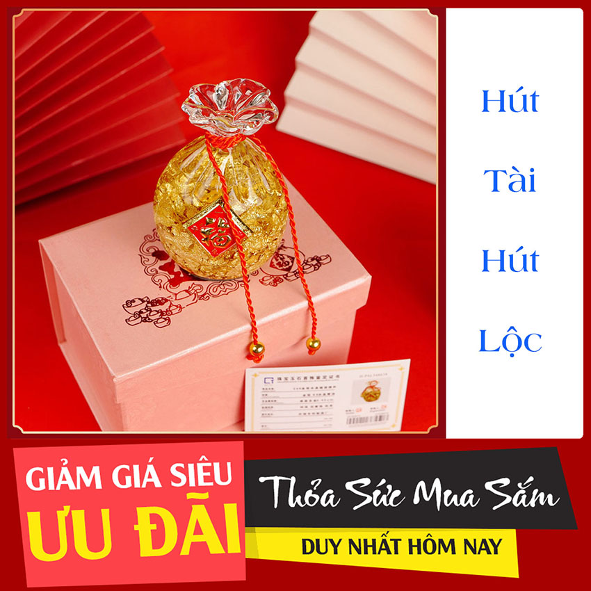 Túi tiền tài lộc - túi tiền thần tài - thỏi vàng tài lộc - thỏi vàng thần tài - vật phẩm phong thủy thu hút tài lộc - chiêu tài hiệu quả - túi tiền may mắn – eco fengshui