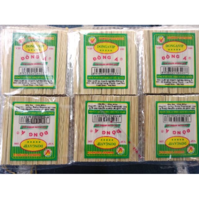 1 vỉ tăm tre víp đông á 30 gói hàng công ty