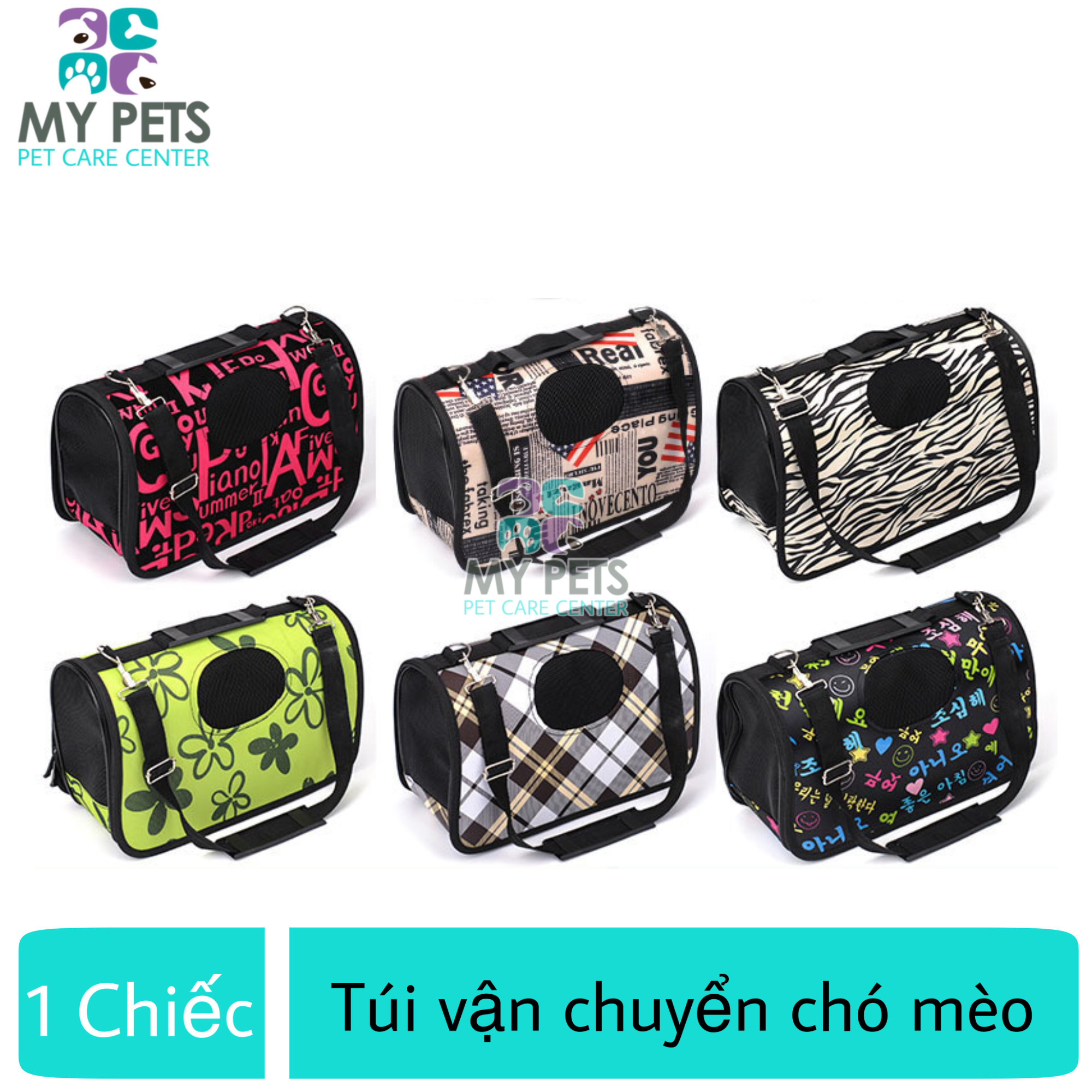 Túi vận chuyển chó mèo 3 size lựa chọn. giao mẫu ngẫu nhiên - túi t01