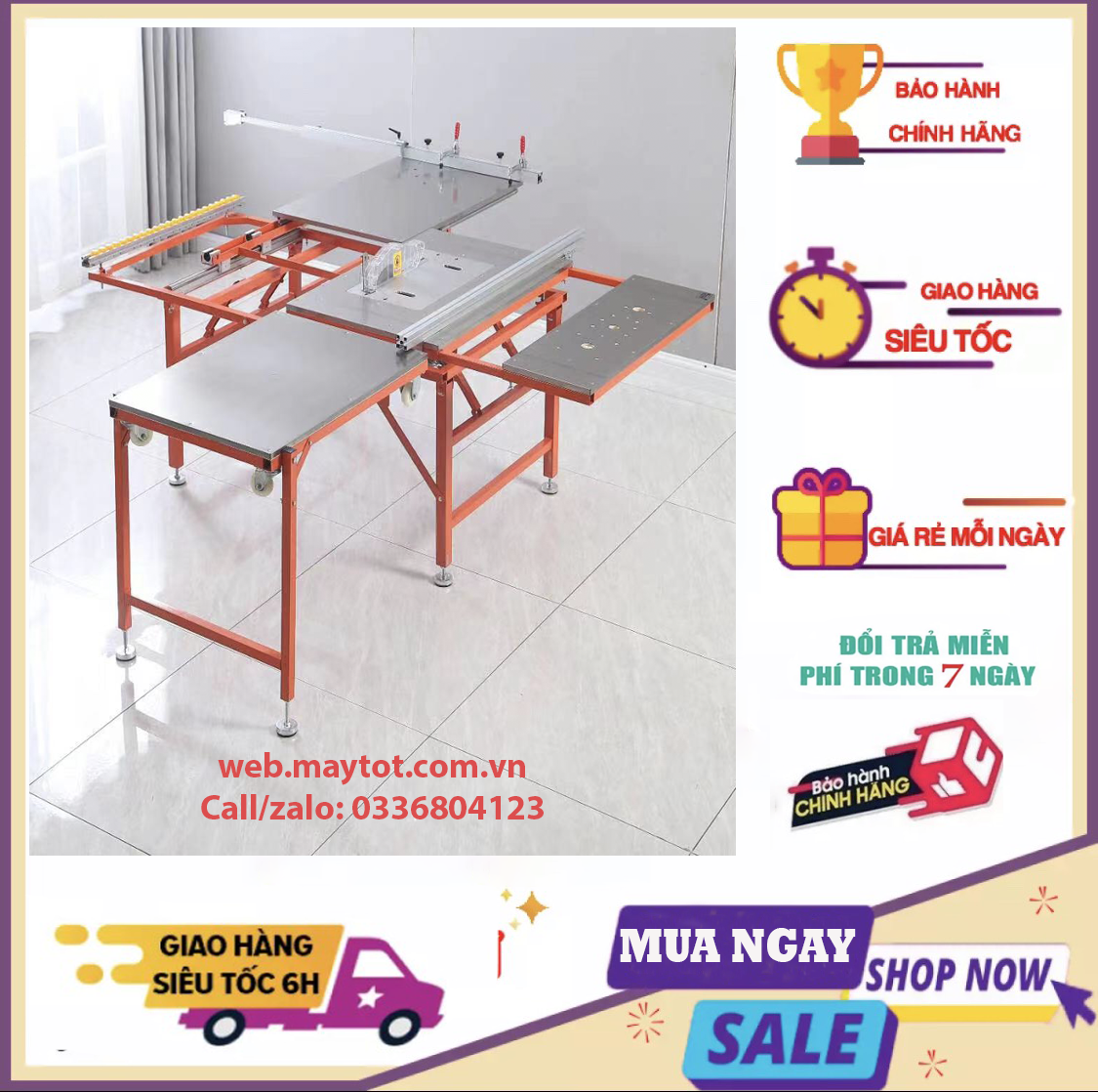 Máy cưa bàn trượt mini giá rẻ