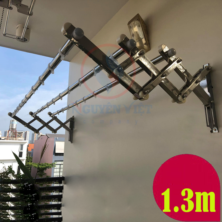 SÀO PHƠI ĐỒ INOX THANH PHƠI DÀI 1.3m NGUYÊN VIỆT