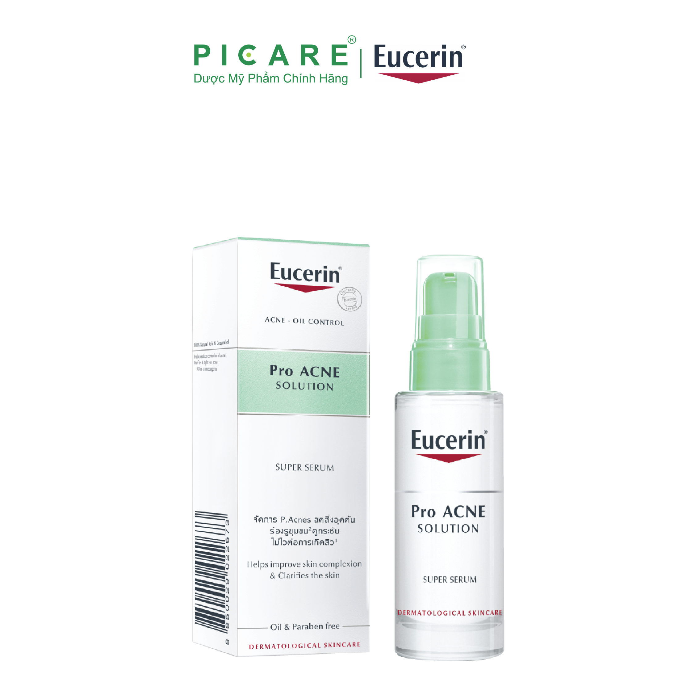 [GIẢM 20K ĐƠN 399K] Tinh Chất Cho Da Mụn Eucerin ProAcne Solution Super Serum 30ml