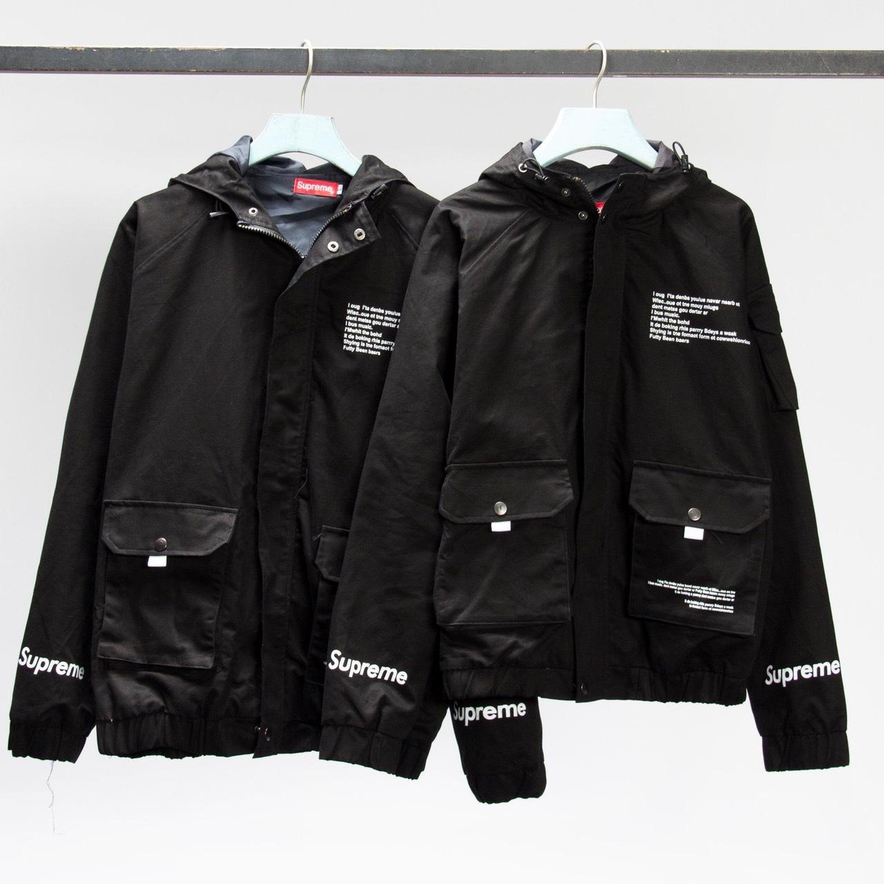 Áo khoác dù nữ 2 lớp phối logo chữ nhìn rất đáng yêu E8787