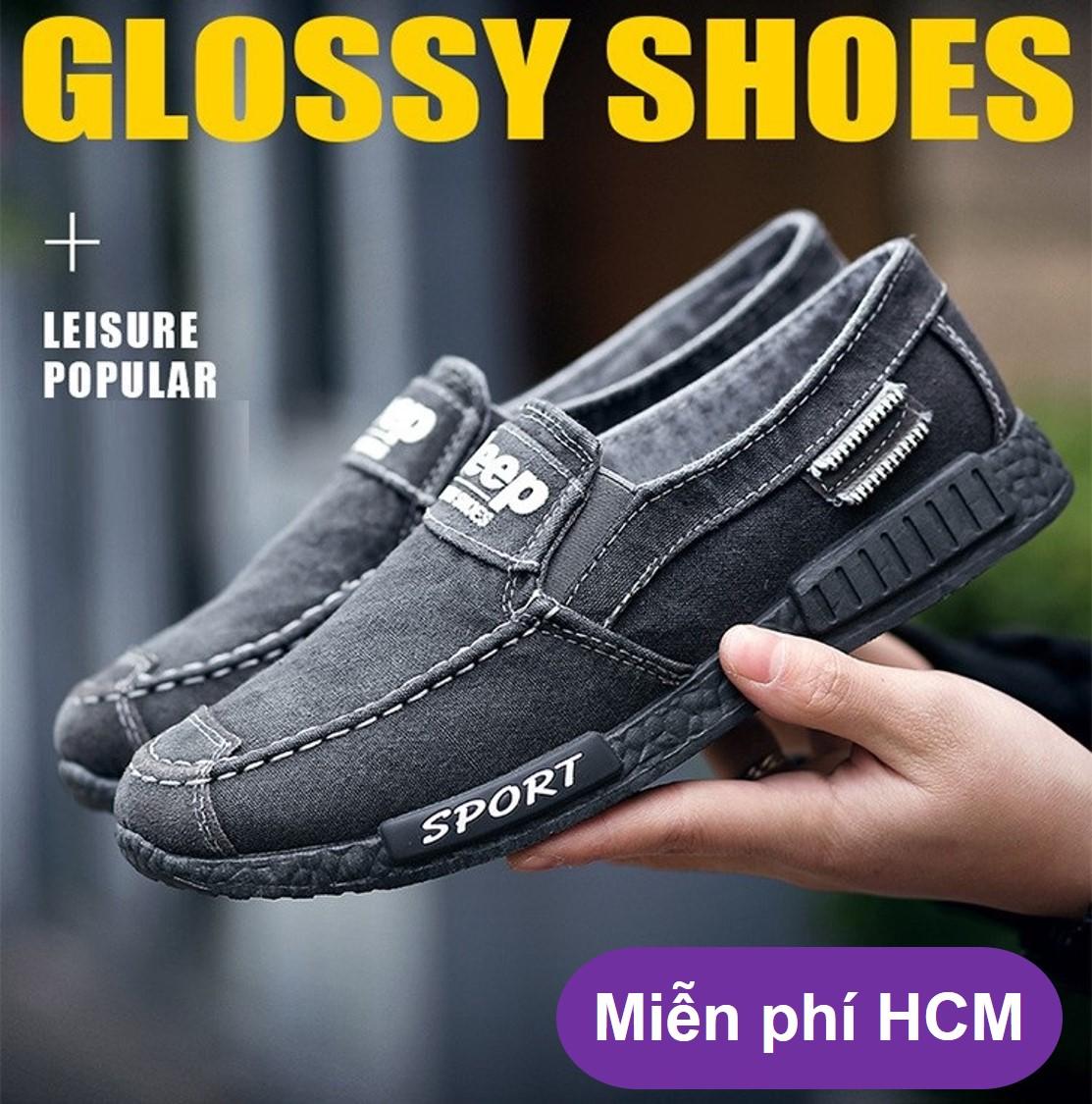 Sunzin.HCM Free từ 99k- Giày JeepSport phong cách thể thao - SZ2811002 / giày lười nam / giày không dây / giày vải nam