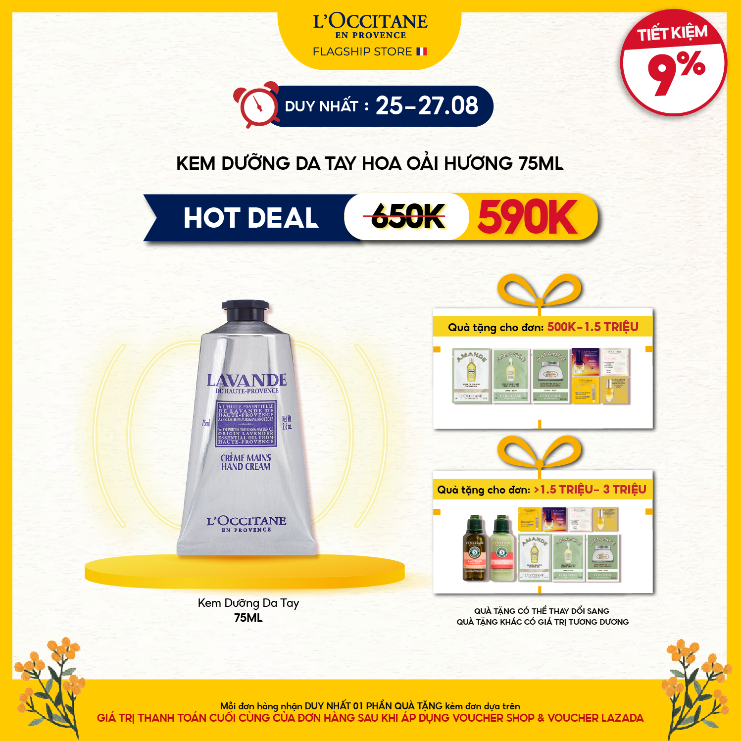 Kem Dưỡng Tay Hương Hoa Oải Hương L'Occitane Lavender Handcream 75ML