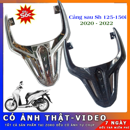 [HCM]Ốp Cảng Sau Tay Dắt Xe SH 2020 Ý - Việt nam ( 125-150 ) có 3 loại: đen nhám mạ CROM carbon. Hàng Cty