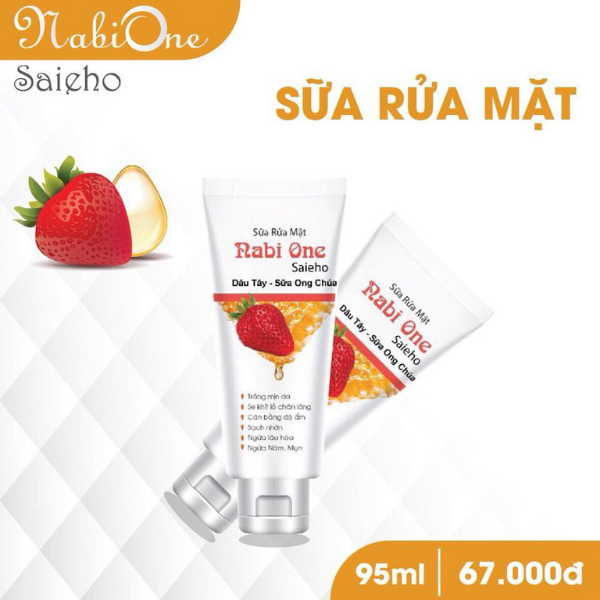 Sữa rửa mặt trắng da, ngừa mụn, nám Nabione