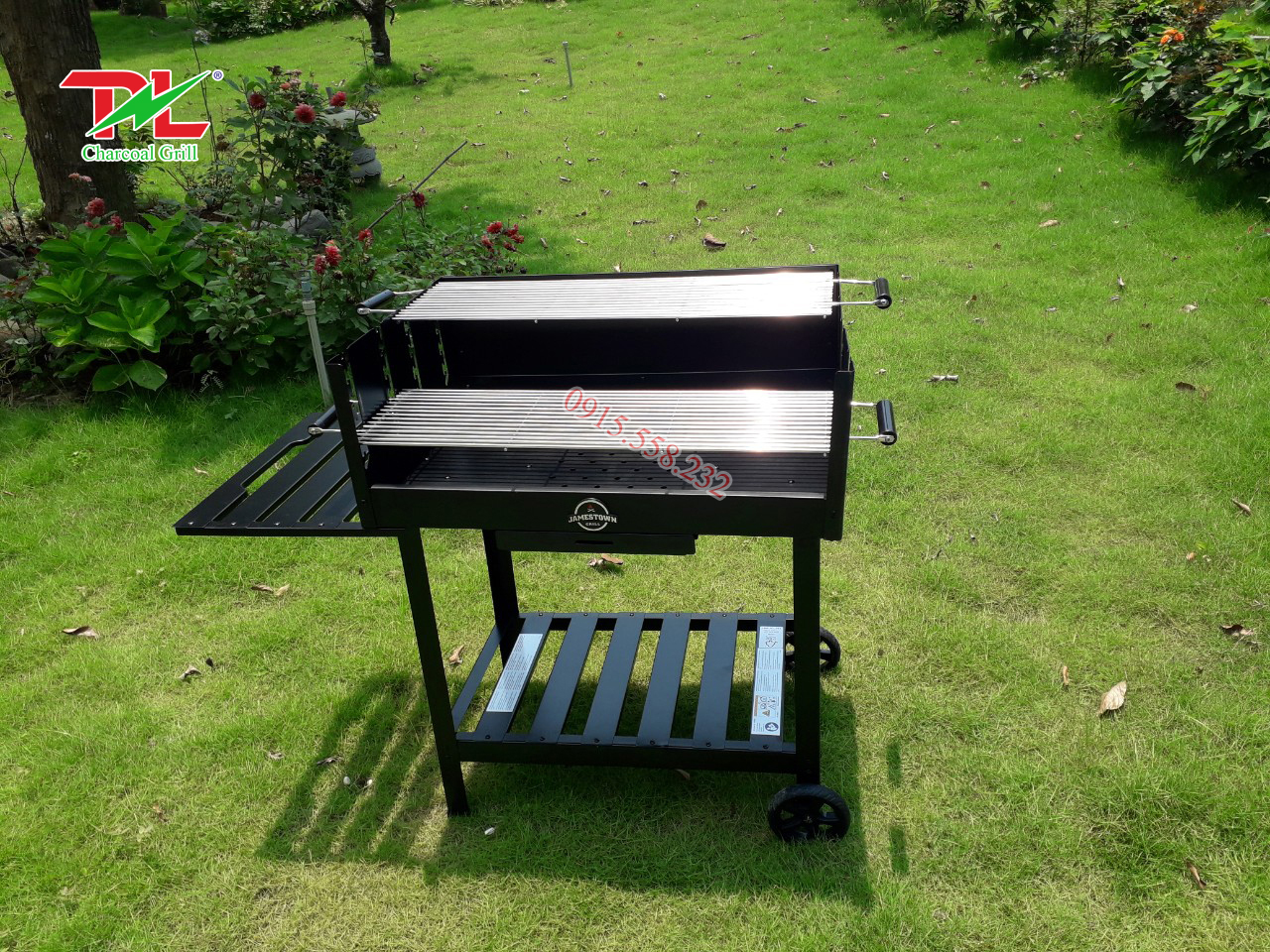 Bếp nướng than hoa sân vườn ngoài trời cao cấp xuất khẩu 479851 CK350
