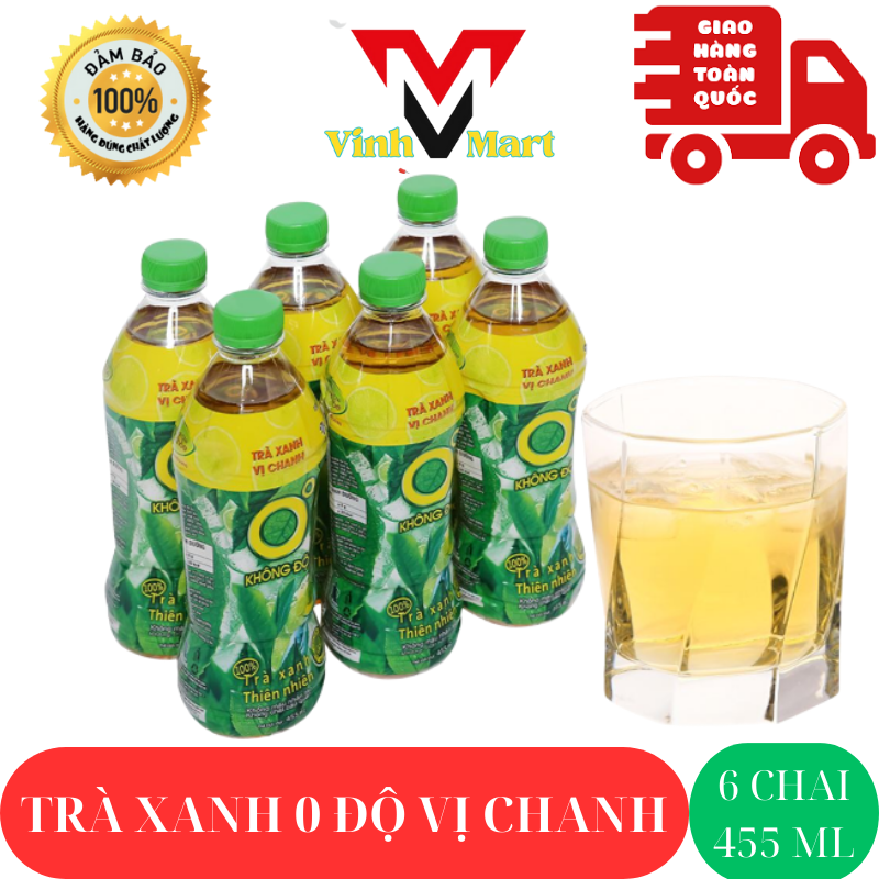 Trà Xanh 0 Độ 1 Lốc 6 Chai - Shop 24 Giờ