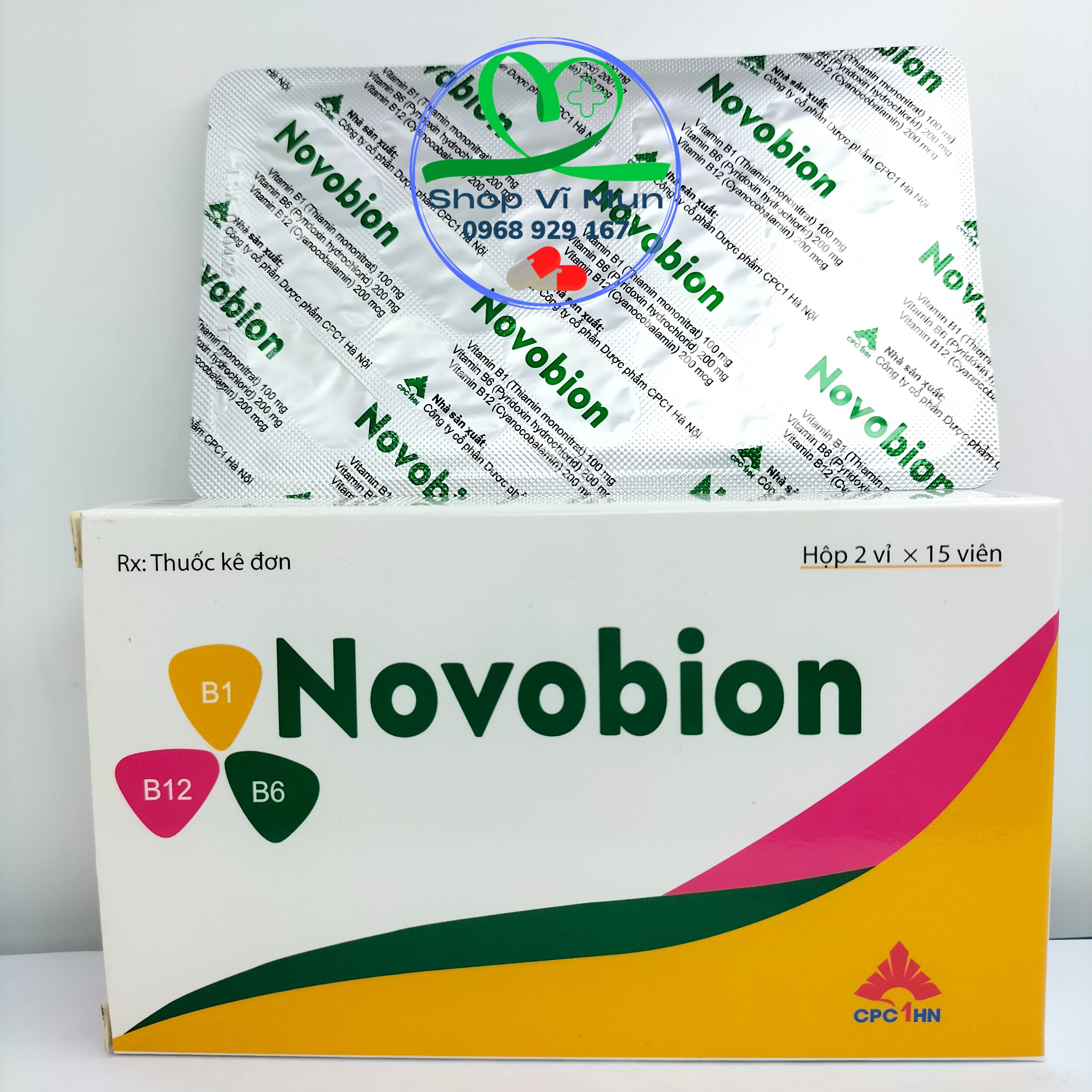 Novobion 30 viên – Vitamin tổng hợp hỗ trợ trong đau khớp, các rối loạn do thiếu hụt vitamin B1, B6, B12