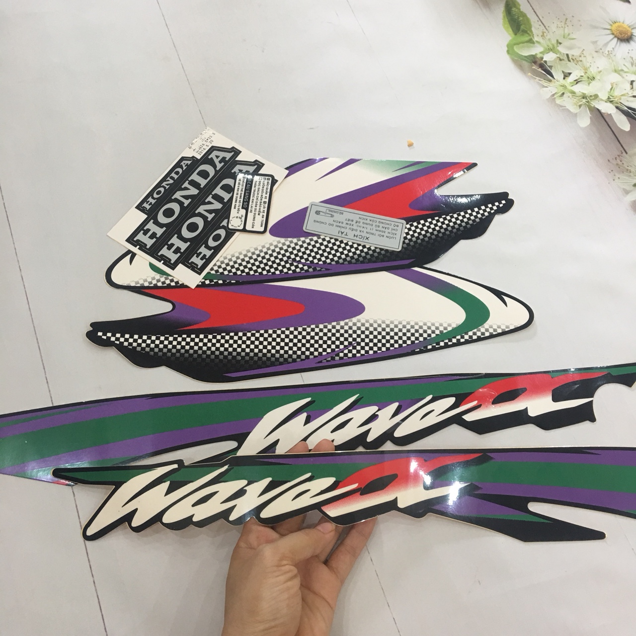 tem xe wave alpha 2002 xanh nhớt