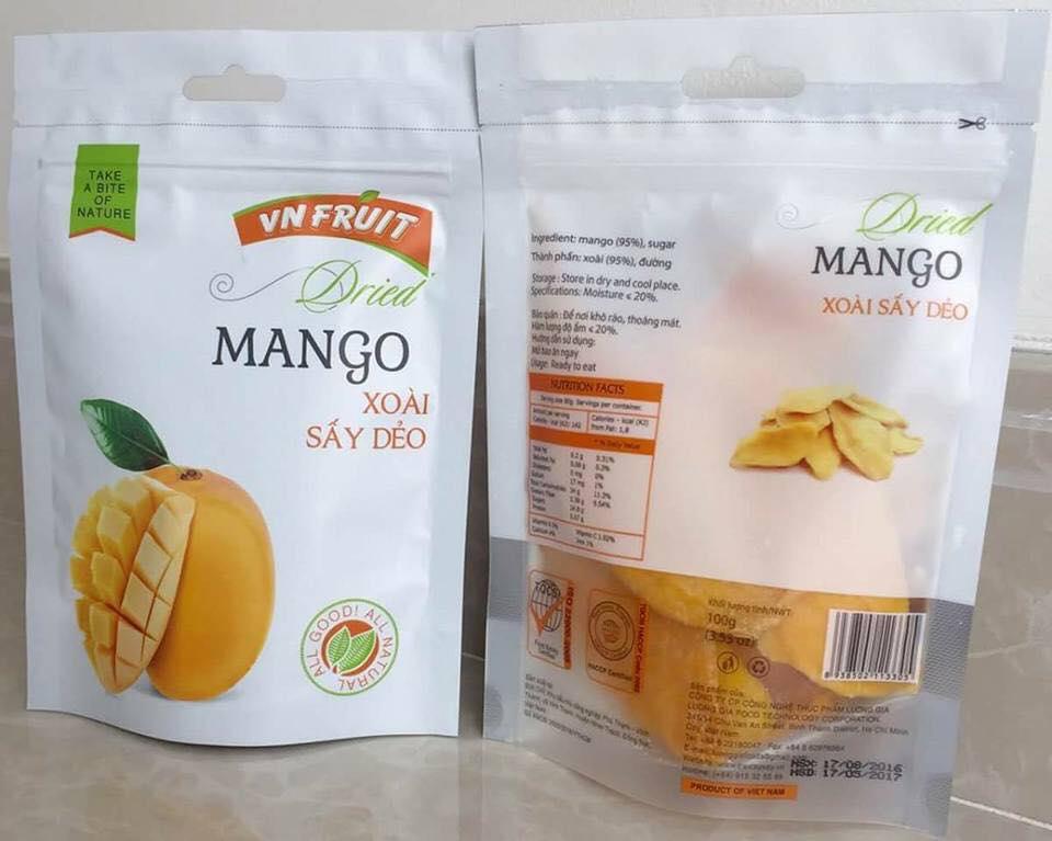 Xoài sấy vừa dẻo vừa thơm, chua chua ngọt ngọt