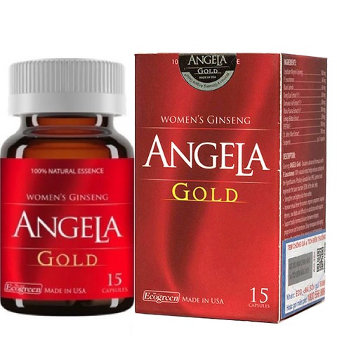Sâm angela gold sức khỏe, sắc đẹp & sinh lý nữ lọ 15 viên