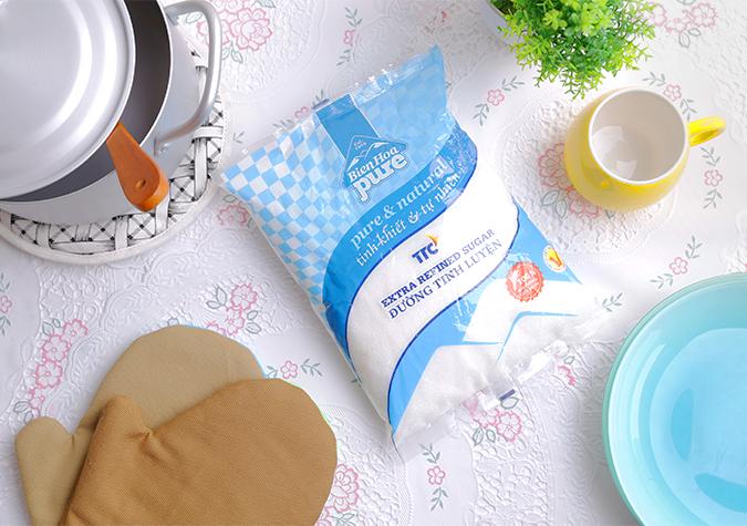 Đường biên hoà 1kg pure - có chứng nhận atvstp - đường cát trắng giá sỉ