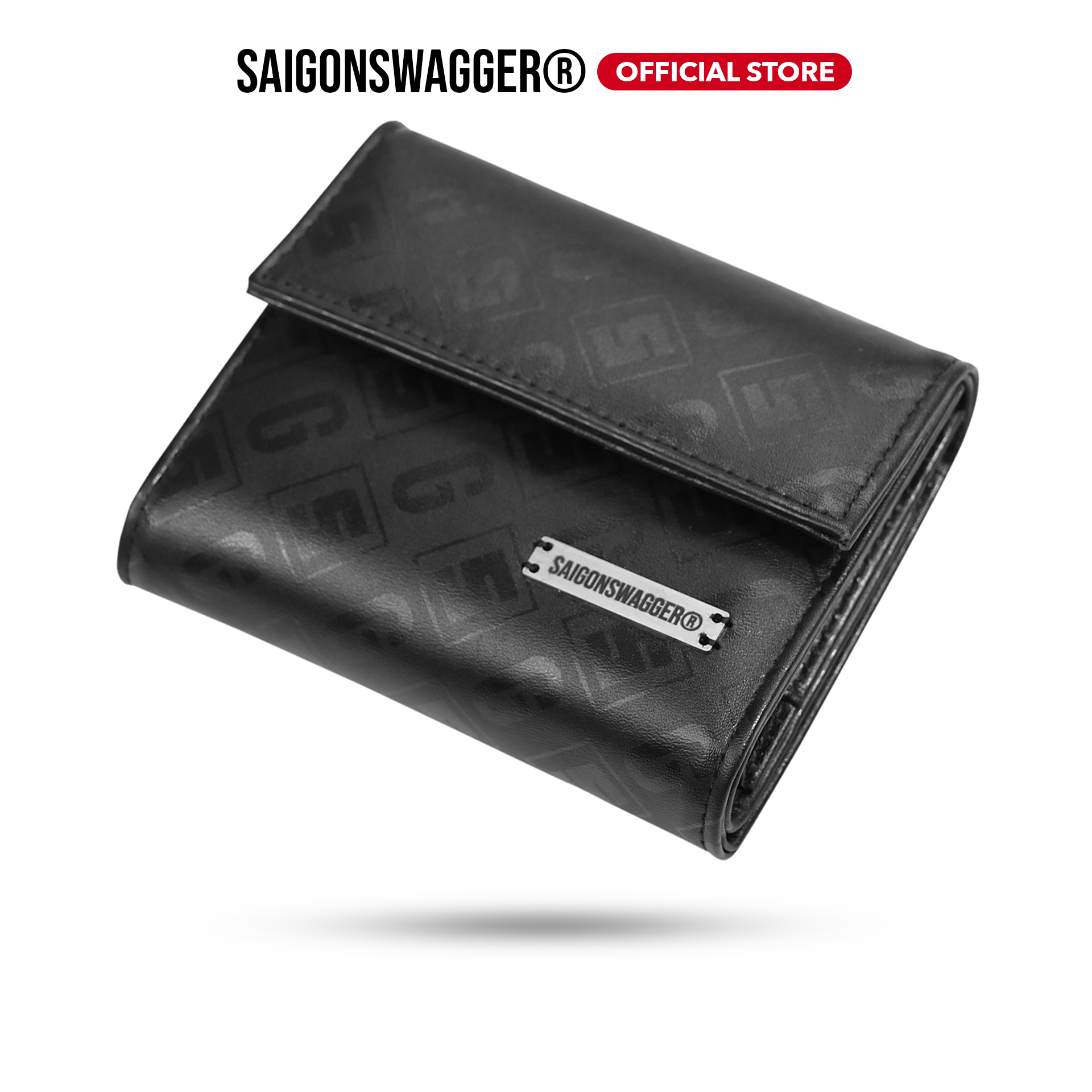 Ví da thật saigon swagger eclipse short flap wallet