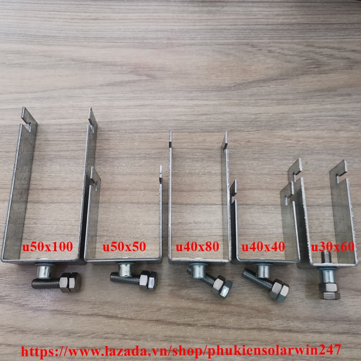 10Bộ pát kẹp u3060-u4040-u4080-u5050-u50100 tấm pin-phụ kiện solar