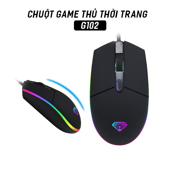 [HCM]Chuột game thủ Divipad G102 Led RGB DPI 2400