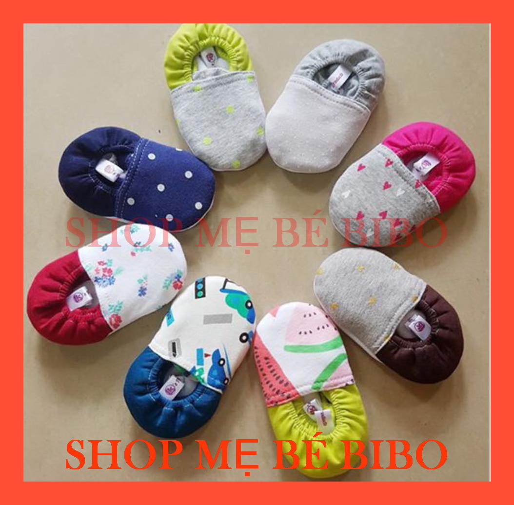 Combo 5 Đôi Giày cho bé sơ sinh tập đi từ 0 đến 12 tháng, Giày vải mềm mang ấm chân loại đẹp