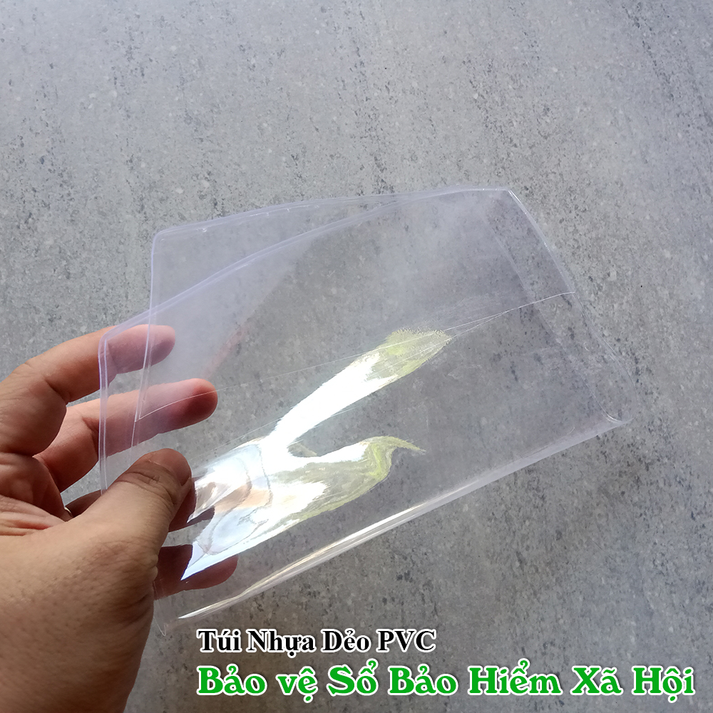 Túi nhựa dẻo PVC bảo vệ sổ Bảo Hiểm Xã Hội siêu bền
