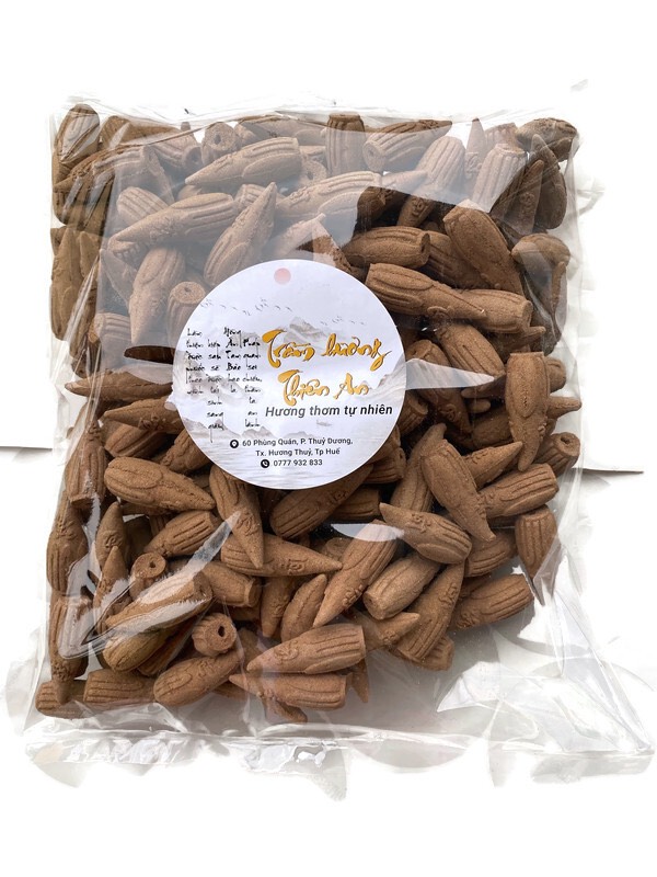Trầm hương trầm nụ xứ Huế trầm hương thơm tự nhiên 500 gram nụ trầm hoa sen 4 cánh Phúc Lộc Thọ -Trầm Hương Thiên An