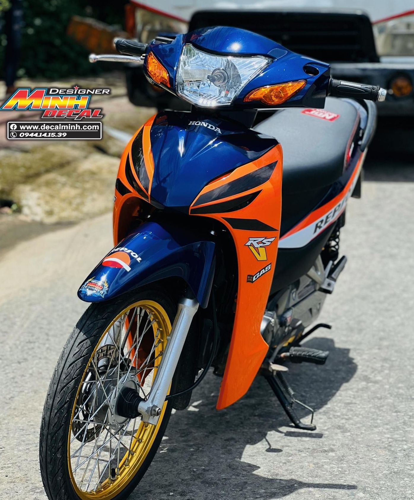 Tên: tem xe wave repsol thiết kế cao cấp - wave - tem rời cao cấp