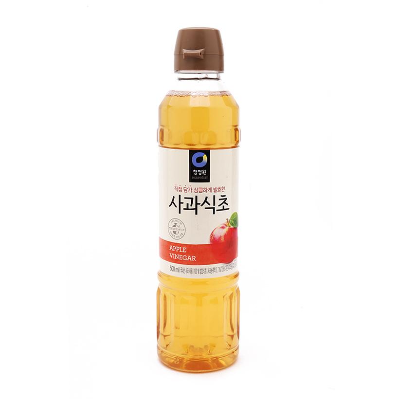 Giấm táo lên men tự nhiên dùng trộn salad, toner mỹ phẩm, ủ tóc bị gàu, nhập khẩu Hàn Quốc  500ml